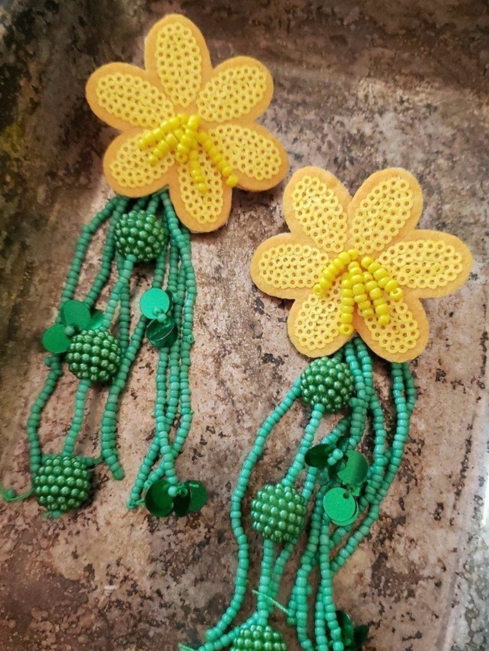 Free People Camila's Bright Flower Post Back Earrings - Picture 4 of 7